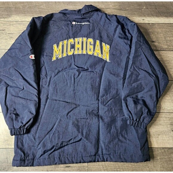 Vintage Michigan Wolverines Champion Coat Size L - Picture 7 of 9